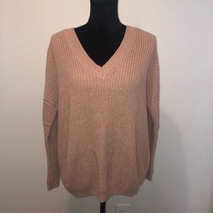 V Neck Pull Over Sweater